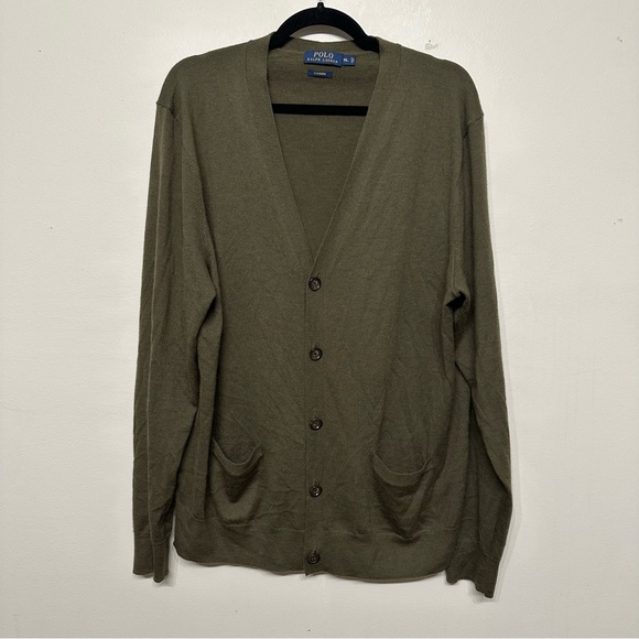 NEW Polo Ralph Lauren 100% Cashmere Cardigan Sweater - Picture 1 of 5